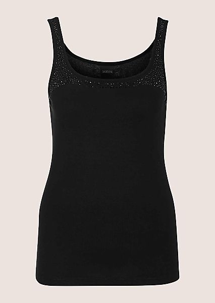 MADELEINE Trägertop "Top Glamouröses Tanktop mit Steinen, Viskose-Jersey" S günstig online kaufen