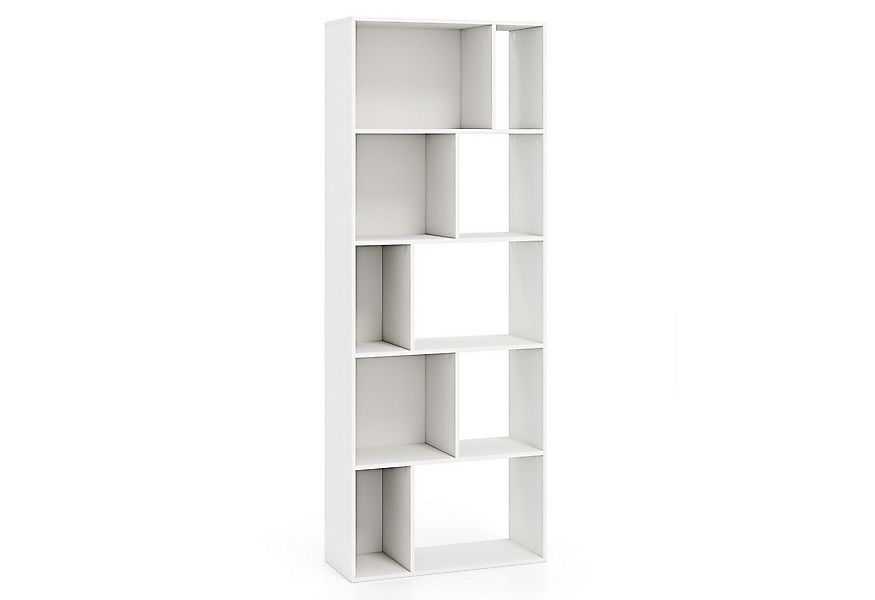KOMFOTTEU Bücherregal, 5 Ebenen Würfelregal, mit 10 Fächern, 60 x 25 x 160 günstig online kaufen