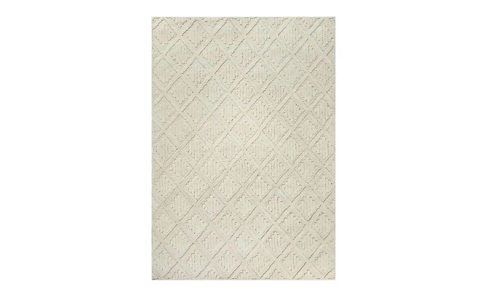 WECONhome Teppich   ¦ creme ¦ Wolle ¦ Maße (cm): B: 40 H: 10 Teppiche > Woh günstig online kaufen
