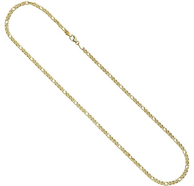 Schmuck Krone Goldkette 3mm Zwillings-Panzerkette aus 585 Gelbgold, 45cm, G günstig online kaufen