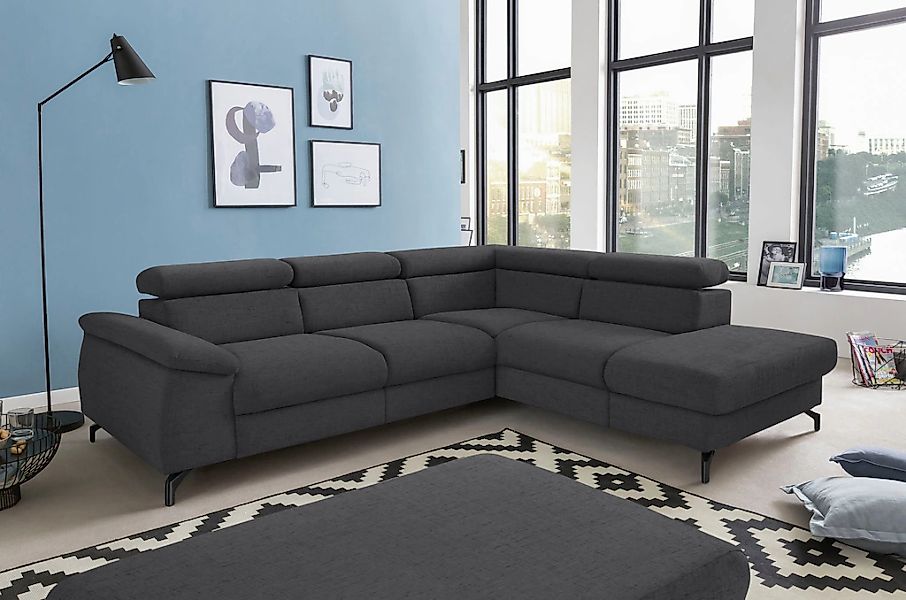 COTTA Polstergarnitur "Komaris L-Form", (Set), Set bestehend aus: Ecksofa m günstig online kaufen