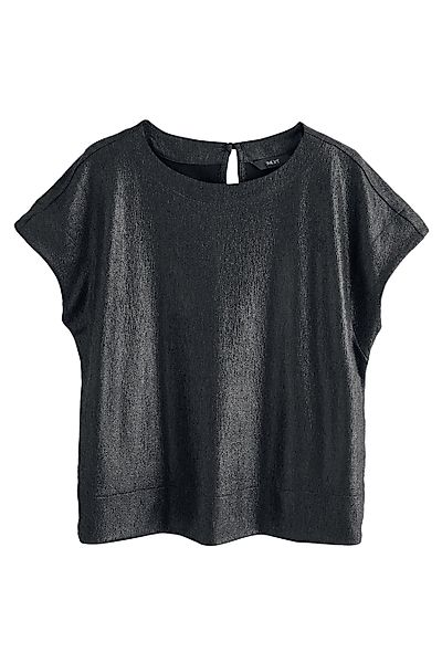 Next T-Shirt Kurzärmeliges, kastiges Metallic-T-Shirt (1-tlg) günstig online kaufen