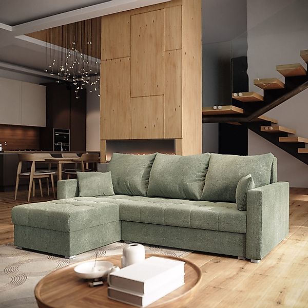 Masseno Ecksofa NIDA mit Schlaffunktion L-Form, günstig online kaufen