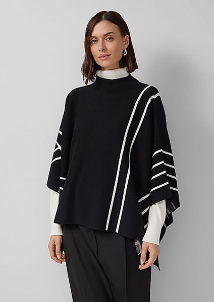 s.Oliver Poncho Strickjacke Strickponcho aus Viskosemix günstig online kaufen