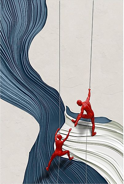 GILDE Leinwandbild "Bild rechteckig Scramble mehrfarbig H. 120 cm", (1 St.) günstig online kaufen