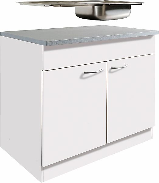 wiho Küchen Spülenschrank "Kiel", 100 cm breit, 60 cm tief günstig online kaufen