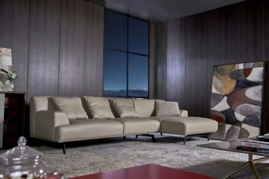 JVmoebel Ecksofa, Leder Garnitur Italien Sofa Eck Couch Sitz Landschaft L F günstig online kaufen