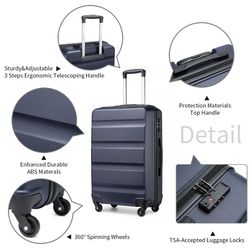 KONO Hartschalen-Trolley Handgepäck Leicht Hartschalenkoffer aus günstig online kaufen