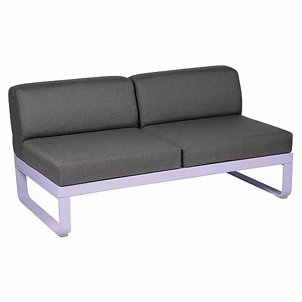 Bellevie Lounge 2-Sitzer Modul D1 Marshmallow A3 Graphitgrau Mitte günstig online kaufen