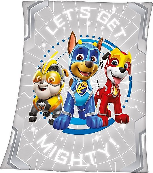 Kinderdecke Paw Patrol, PAW PATROL, mit Paw Patrol Motiv und Schriftzug, Ku günstig online kaufen