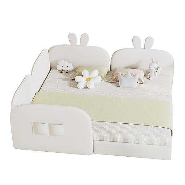 Flieks Polsterbett, Kinderbett Tagesbett mit Kaninchen günstig online kaufen