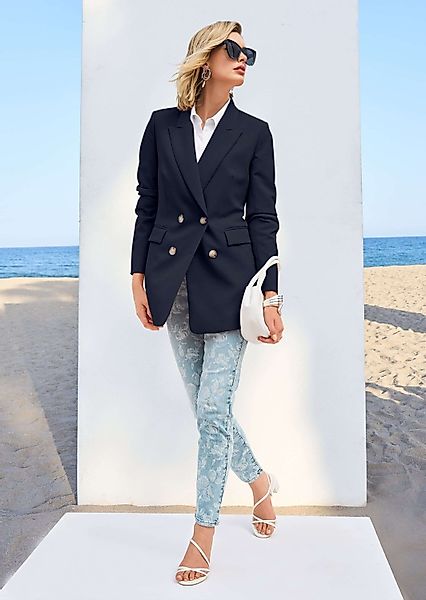 MADELEINE Kurzblazer Zweireihiger Longblazer mit Futter günstig online kaufen