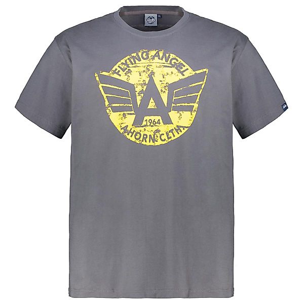 Ahorn T-Shirt mit Print Farbe dunkelgrau Größe: 7XL günstig online kaufen