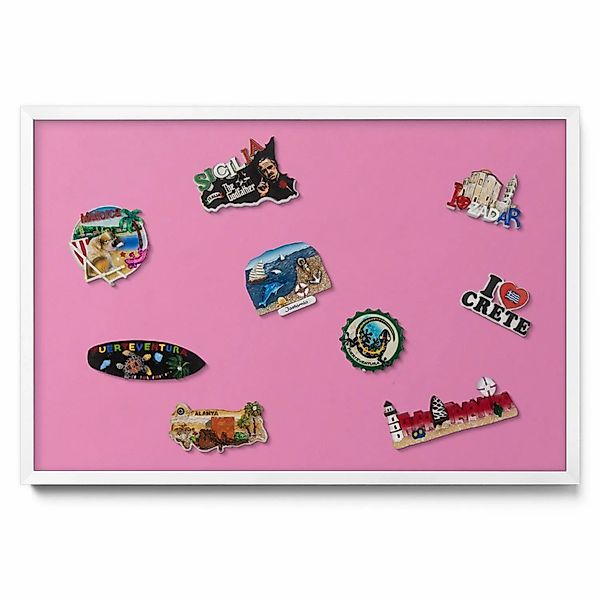 Tulup Magnettafel Magnetboard Metall Bedruckt Farbe Rosa 60x40 cm Wand-Magn günstig online kaufen