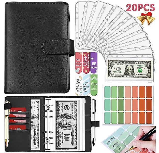 MOPUEA Konferenzmappe A6 Budgetordner Ringbuchmappe Geldkassette aus Kunstl günstig online kaufen