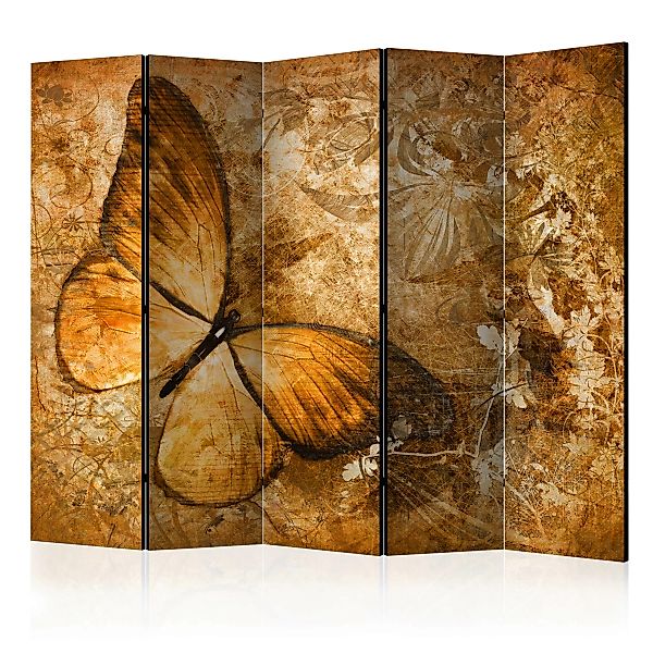 5-teiliges Paravent - Butterfly (sepia) Ii [room Dividers] günstig online kaufen