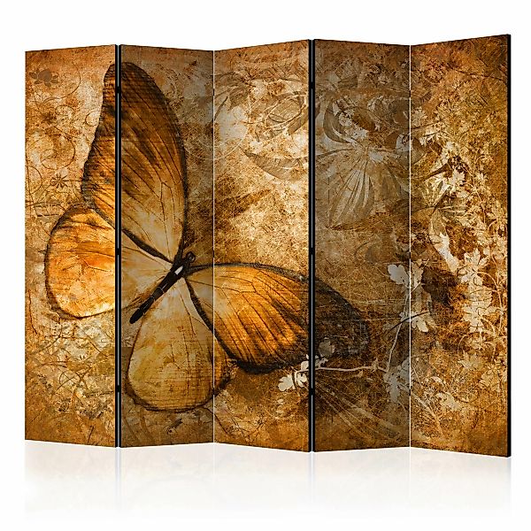 5-teiliges Paravent - Butterfly (sepia) Ii [room Dividers] günstig online kaufen