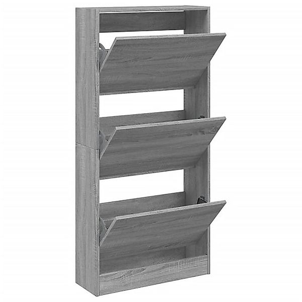 vidaXL Schuhschrank Schuhschrank Grau Sonoma 60x21x125,5 cm Spanplatte günstig online kaufen