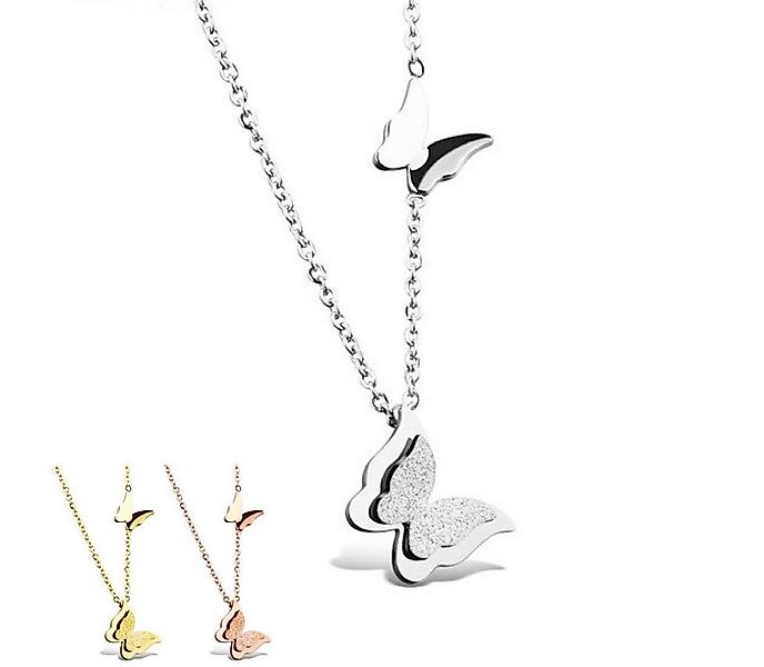 Kim Johanson Kette mit Anhänger Schmetterling, aus Edelstahl günstig online kaufen