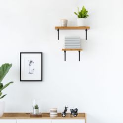 relaxdays Wandregalhalter Regalwinkel 4er Set Ketten-Design, günstig online kaufen