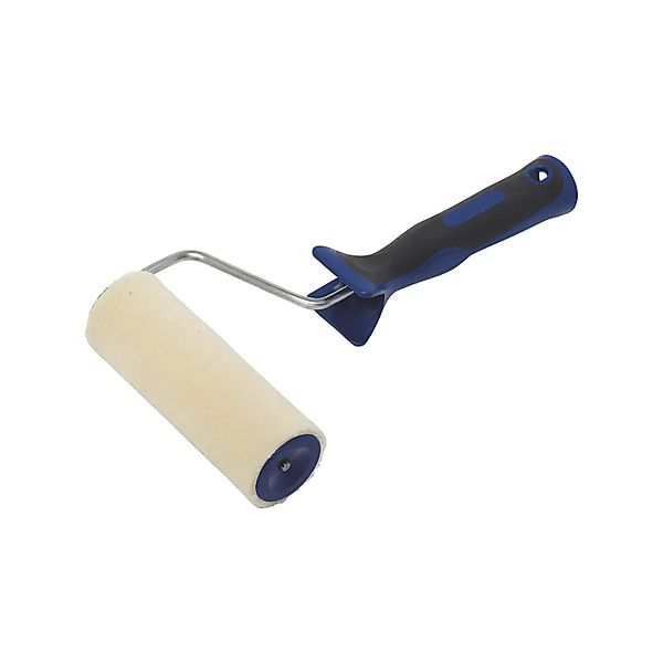 LUX-TOOLS Velours-Roller 2K-Softgriff Schwarz-Blau 15 cm günstig online kaufen