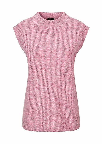 GOLDNER Rundhalspullover "Edler Rippstrick Pullunder, Stehkragen" günstig online kaufen