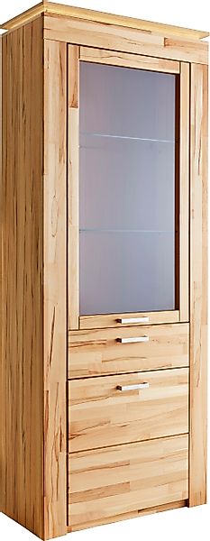 VOGL Möbelfabrik Vitrine, Höhe 209 cm, mit viel Stauraum, teilmassiv günstig online kaufen