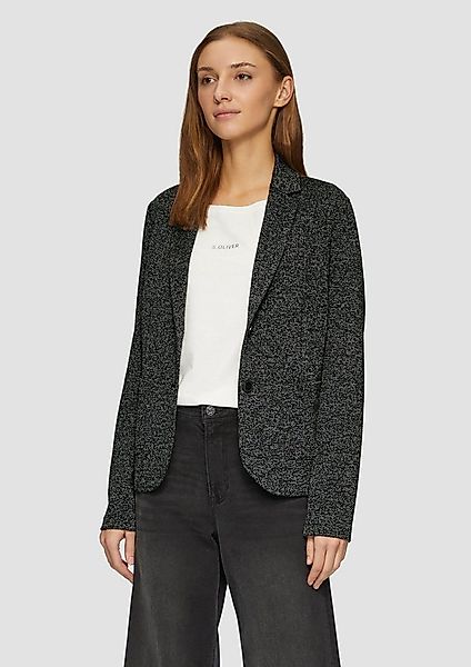 s.Oliver Jackenblazer Indoor-Blazer Blazer mit meliertem Muster im Slim Fit günstig online kaufen