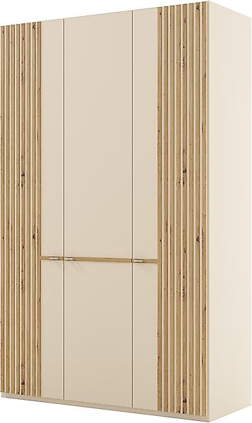 Musterring Kleiderschrank "Isabelle" Lamellen in Eiche, Griffe in silber, v günstig online kaufen