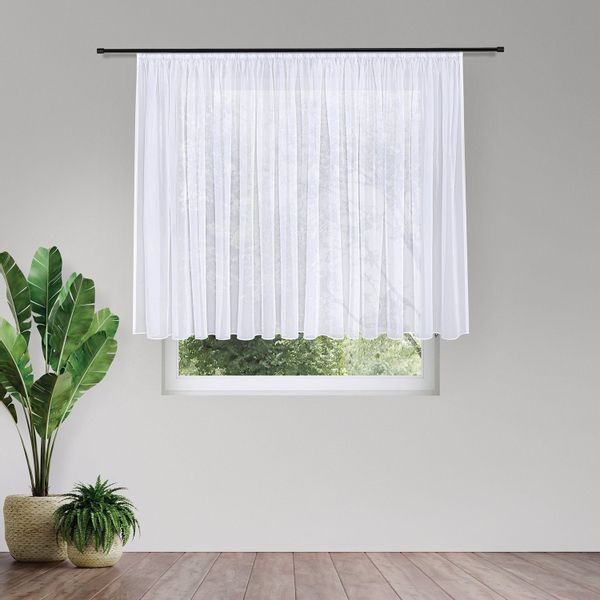 Gerster Gardine "Bianca" Kräuselband 1 Stk. tlg. Fertigstore Voile recyclet günstig online kaufen