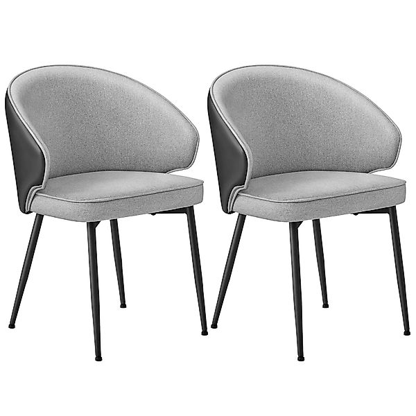 VASAGLE Esszimmerstuhl (2 St), Polsterstuhl, Metallbeine, günstig online kaufen