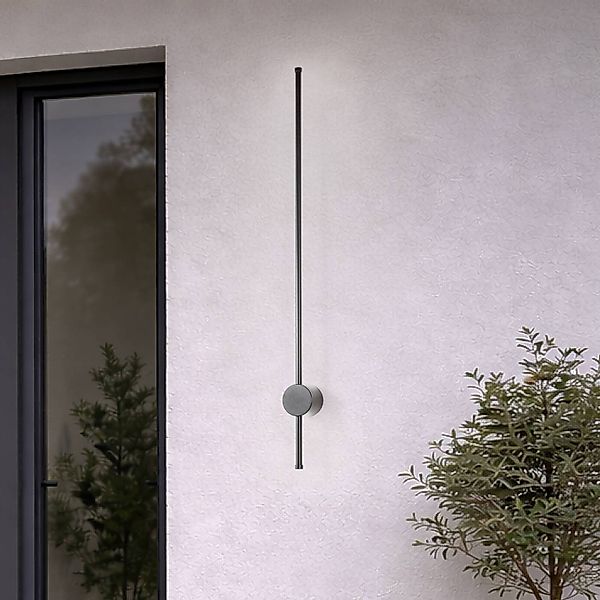 LED-Wandleuchte Orla M, schwarz, Aluminium, Höhe 97 cm günstig online kaufen
