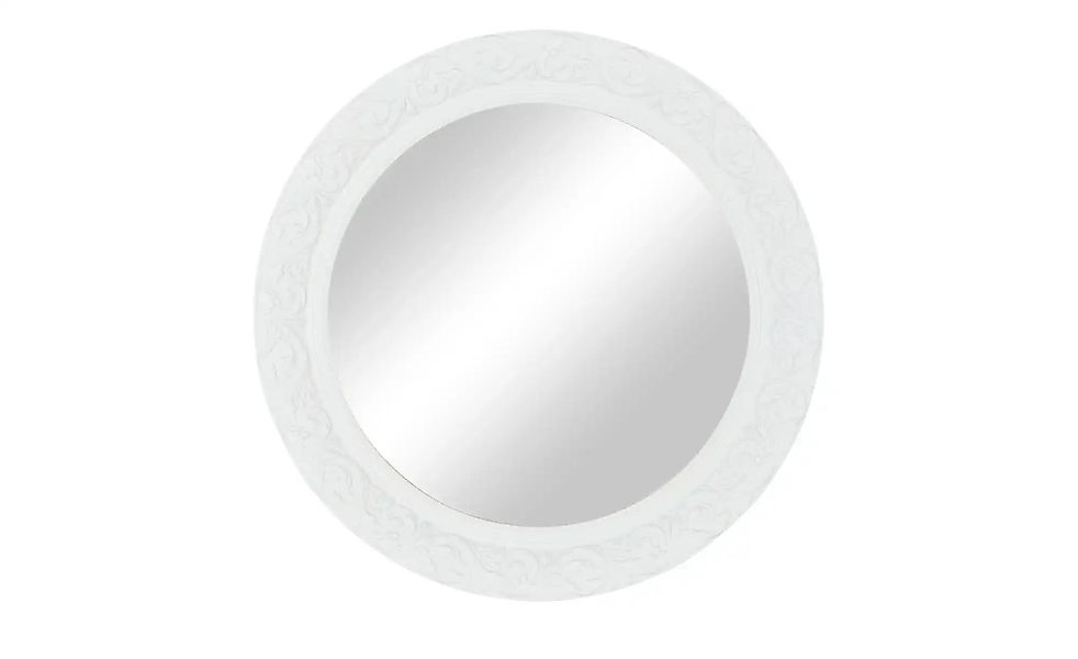 Wandspiegel   ¦ weiß ¦ Kunststoff,Glas ¦ Maße (cm): T: 3.8  Ø: 65.5 Accesso günstig online kaufen