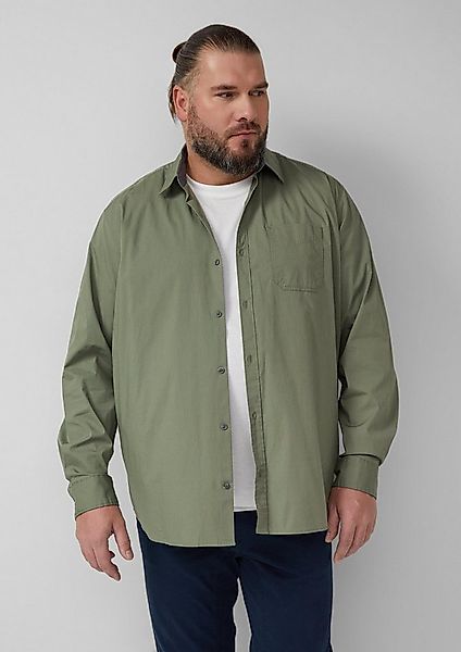 s.Oliver Langarmhemd Hemd Regular Fit: Gemustertes Hemd mit Kentkragen günstig online kaufen