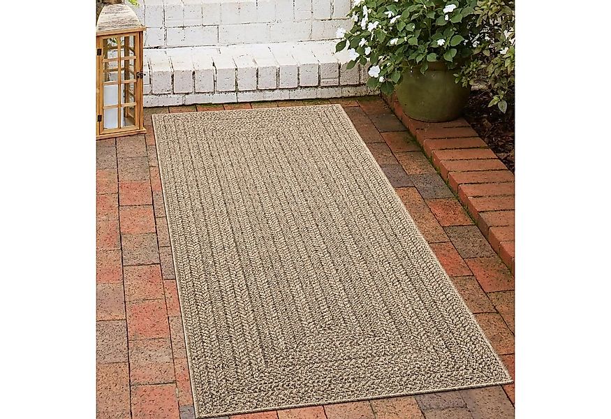 Carpetia Outdoorteppich In- und Outdoorteppich im modernen Jute-Look beige/ günstig online kaufen