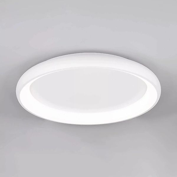 LED-Deckenlampe Cardona, Ø 75 cm, weiß matt, Metall, CCT günstig online kaufen