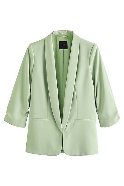 Next Jackenblazer Relaxed Fit Blazer mit Raffärmeln und Vichykaros (1-tlg) günstig online kaufen