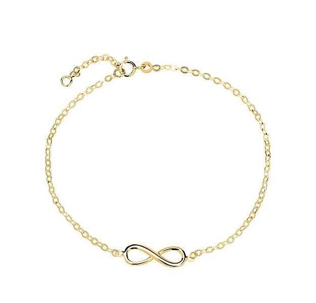Unique Goldarmband Infinity Armband aus 585 Gold, rhodiniert GB0008 günstig online kaufen