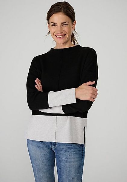 Lieblingsstück Strickpullover Pullover KristieEP mit Farbeinsatz günstig online kaufen