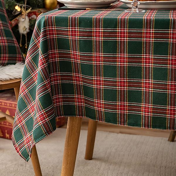 Rosnek Tischdecke Kariert, für Weihnachtsfeier Esszimmer günstig online kaufen