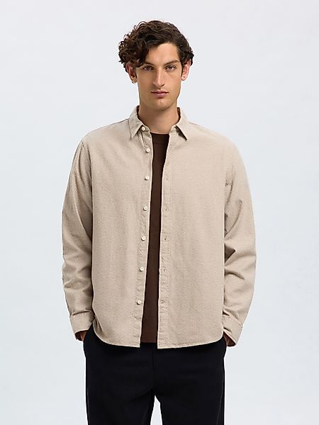 Selected Langarmhemd SLHREGNOAH BRUSHED TWIST SHIRT günstig online kaufen