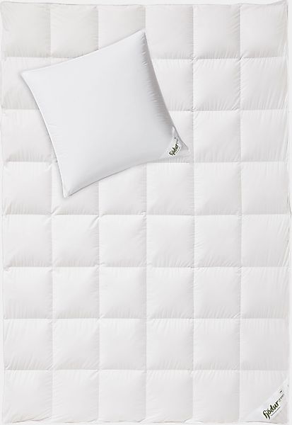 fjödur Daunenbettdecke + Kopfkissen Fleur, Das günstig online kaufen