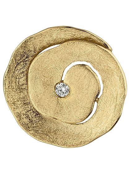 JOBO Kettenanhänger "Anhänger eismatt", 585 Gold mit Diamant 0,06 ct. günstig online kaufen