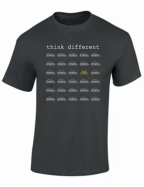 Baddery Print-Shirt Fahrrad T-Shirt : Think Different - Sport Tshirts Herre günstig online kaufen