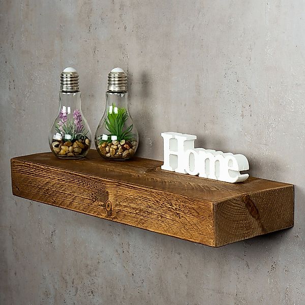 Levandeo® Wandregal, levandeo Wandregal Holz Massiv günstig online kaufen