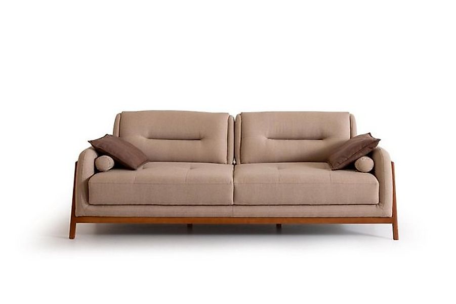 Xlmoebel Sofa Hochwertiges Dreisitzer-Sofa mit luxuriösem Polster in Braun günstig online kaufen