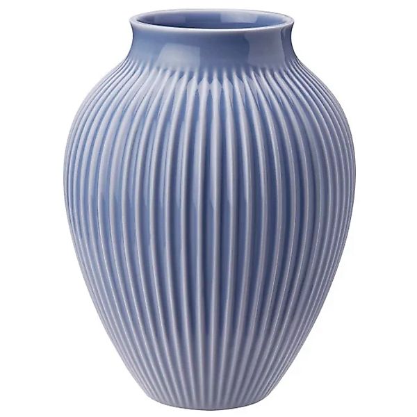 Knabstrup Vase geriffelt 27cm Lavendelblau günstig online kaufen
