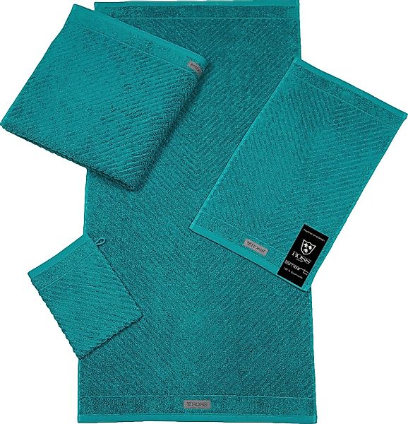 ROSS Handtuch Smart, Frottier (2-St), Uni-Rippe günstig online kaufen