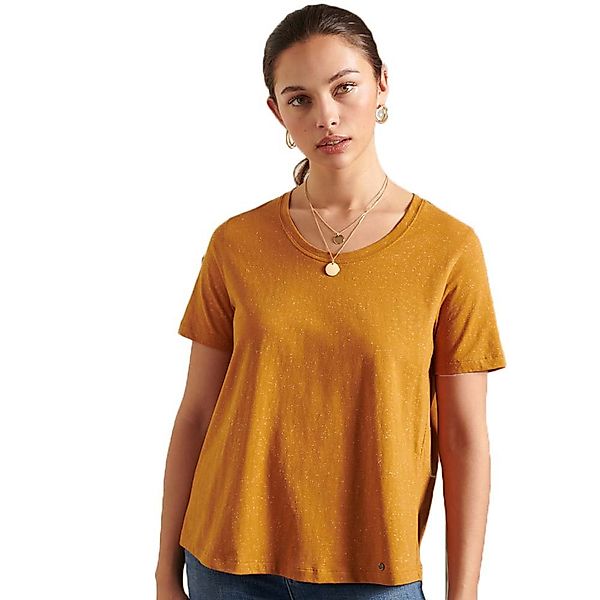 Superdry Embroidered Back Kurzarm T-shirt S Pumpkin Spice günstig online kaufen