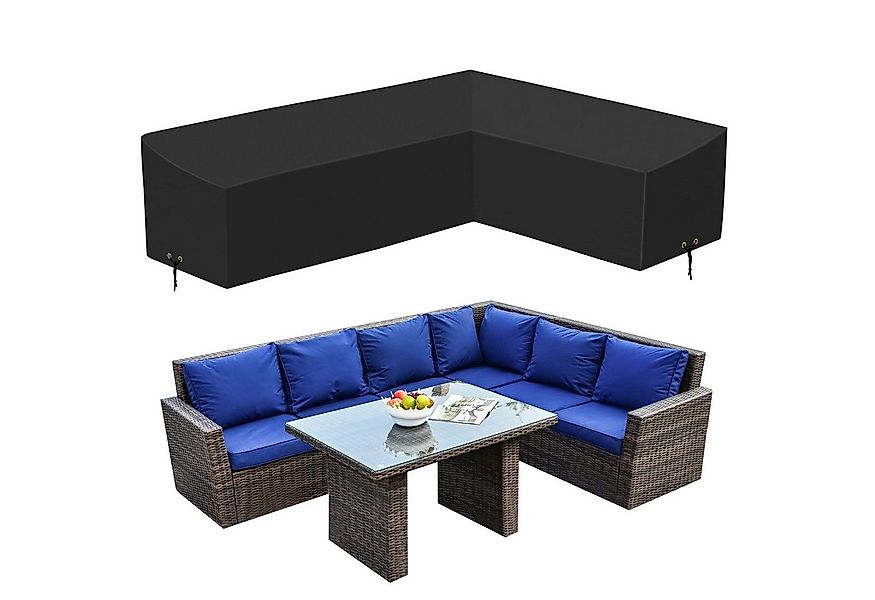 Rosnek Gartenmöbel-Schutzhülle 420D Oxford-Gewebe, wasserdicht, winddicht, günstig online kaufen